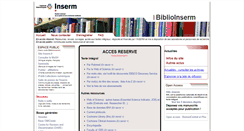 Desktop Screenshot of biblioinserm.inist.fr